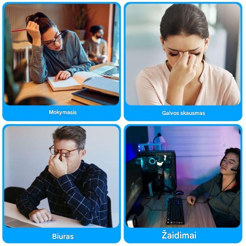 Akių Masažo Kaukė su Šildymu, Vibracija ir Muzika | SPA efektas namuose