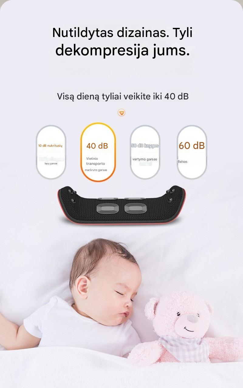 Y6 Flagship nugaros ir juosmens masažuoklis su automatiniu oro pagalvių pakėlimu, impulsine terapija ir šilumos kompresu